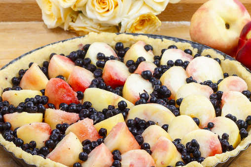 Peach-Blueberry Tart