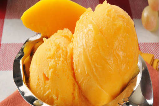 Mango Almond Sherbet