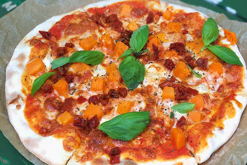 Cheesy Winter Squash Pizza