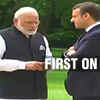 Article image for: PM Modi meets French President <i class="tbold">emmanuel macron</i> in Paris