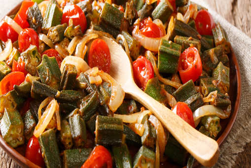 Pan-Fried Okra and Tomatoes