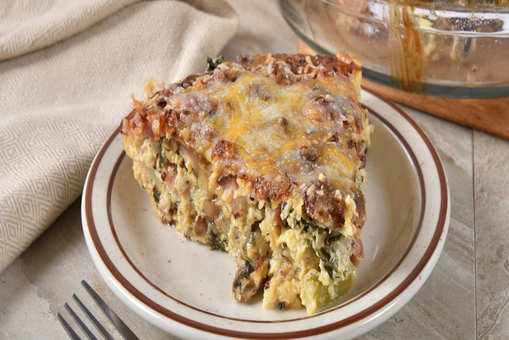 Bacon and Veggie Crustless Quiche