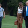Article image for: Melania Trump and son Barron move into the White House