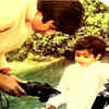 Throwback pic: Amitabh Bachchan reflects back on teaching technology to a toddler Abhishek Bachchan