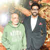 Article image for: <i class="tbold">jp dutta</i> poses with Abhishek Bachchan