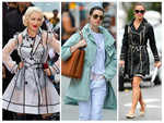 Chic and colourful raincoats