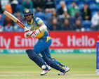 Kusal Mendis plays a shot in ICC Champions Trophy 2017 match