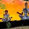Article image for: Ahead of Yoga Day, walls in Delhi come alive with meditation-themed artwork