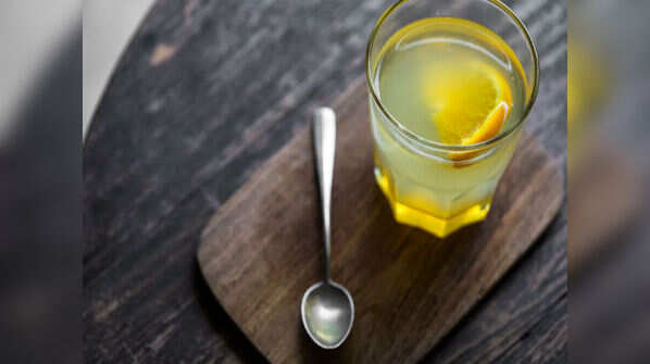 Hot lemon water