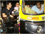 IN PICS: Salman Khan swaps his SUV for an auto rickshaw ride