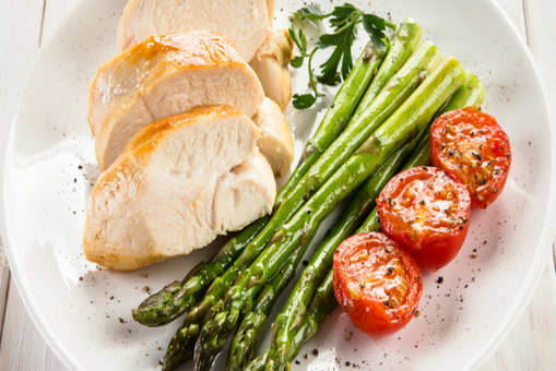 Roasted Chicken With Asparagus