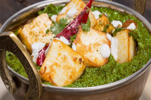 Palak Kaddu Paneer