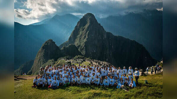 Yoga Day at Machu Pichu.