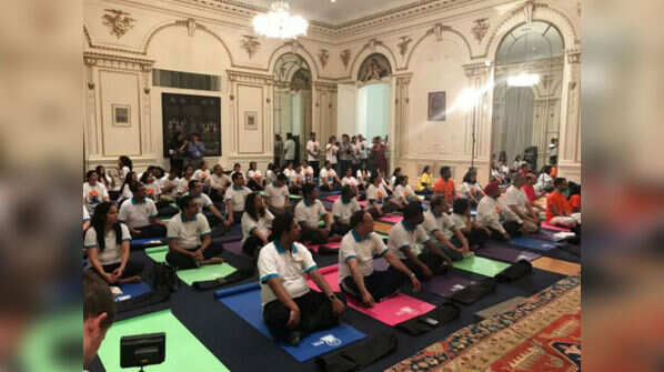 Yoga Day 2017 in New York.
