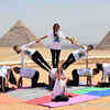 Yoga in Egypt.