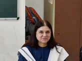 Maneka Gandhi takes part in Yoga session
