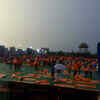People are gathering at Lucknow's Ramabai Ambedkar Maidan where PM Narendra Modi will perform Yoga
