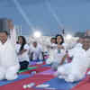 HC judges MR Shah and KS Jhaveri at Ramdev's yoga camp