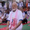 PM Modi performs yoga in Lucknow