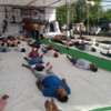 Meanwhile, Congress workers in Bhopal perform the 'Shavaasana' to protest against the farmers killed in police firing in Mandsaur