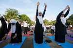 People across the globe turn to a healthy lifestyle by celebrating International Yoga Day