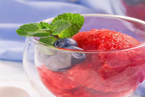Strawberry and Blueberry Sorbet