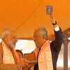 Prime Minister Narendra Modi presents Overseas Citizen of India card to Portuguese Prime Minister Antonio Costa