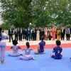 Celebration of third International Day of Yoga continues; PM Modi & PM Costa join yoga demonstration performed by the Portuguese Yoga Confedration