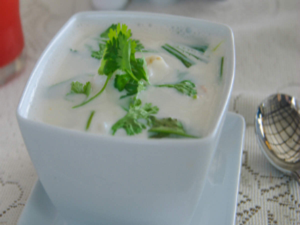 Thai Style Coconut Cream Soup Recipe