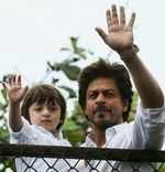 AbRam waves to his papa Shah Rukh’s fans on Eid!