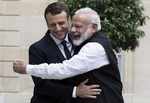 When PM Narendra Modi hugged Donald Trump, Vladimir Putin and Emmanuel Macron