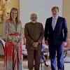 Prime Minister Narendra Modi meets Queen Máxima and King Willem-Alexander at Villa Eikenhorst, Netherlands