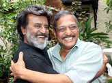 Rajnikanth bonds with Nana Patekar on Kaala Karikaalan sets