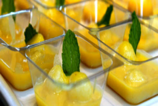 Mango Paneer Pudding