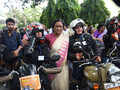 Lady bikers ride from Lucknow to Varanasi