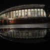 View of Parliament illuminated prior to a special session for the implementation of the GST regime.