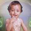 Dressed up as baby Krishna