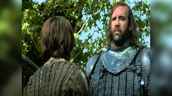 Who gave Sandor Clegane the scars on his face?