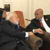 At the informal gathering of BRICS leaders, PM Narendra Modi and South Africa President Jacob Zuma interacted with each other