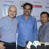 Article image for: Anupam Kher, <i class="tbold">Kiran More</i> and Dilip Vengsarkar at Play 'Last Over'