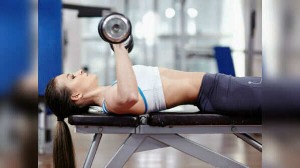 Dumbbell chest presses