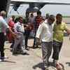 Injured Amarnath pilgrims arrive in Surat.