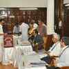 DMK working president MK Stalin casts his vote at Tamil Nadu Assembly