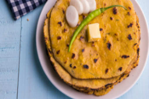 Onion stuffed Makka Ki Roti