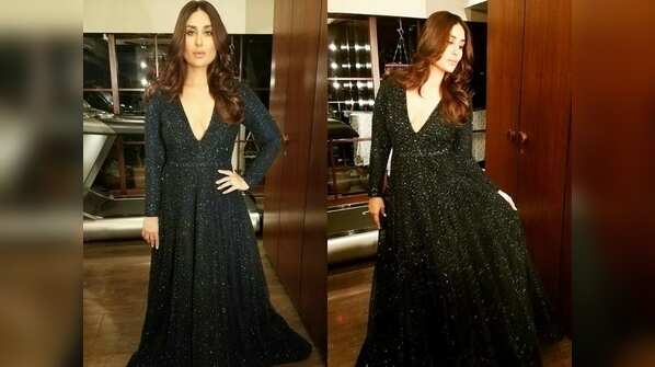 Kareena dazzles in a midnight blue gown