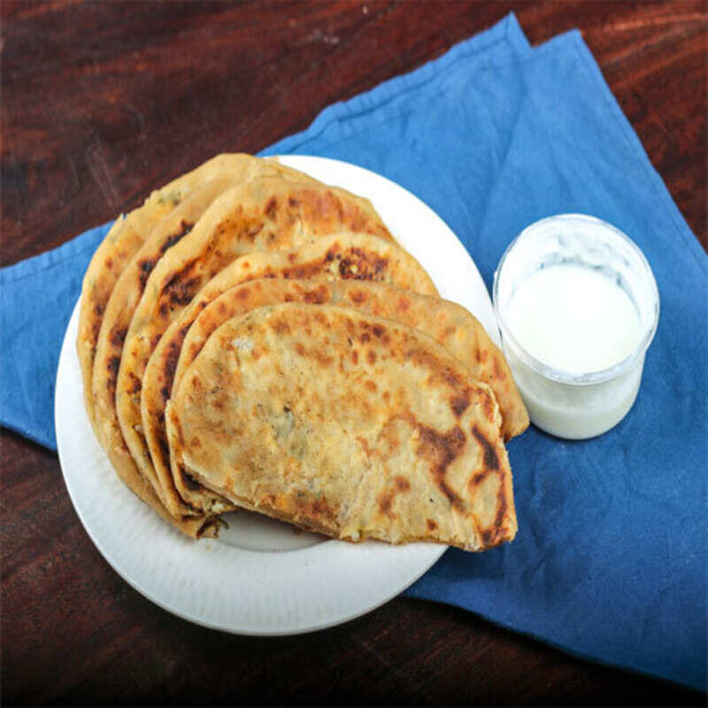 Cheddar Aloo Paratha Recipe