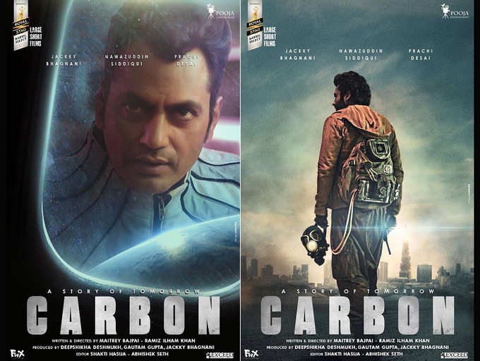 'Carbon' poster: Nawazuddin Siddiqui turns 'spaceman' while Jackky Bhagnani braves climate change