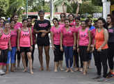Milind Soman at Pinkathon Race
