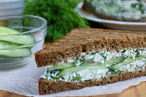 Paneer Sandwich with Dill