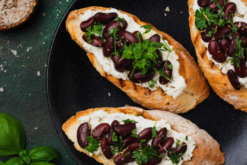 Kidney Beans Sandwich with Cottage Cheese